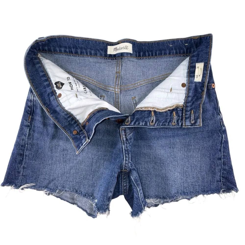 Madewell High Rise Button Fly Denim Shorts Size 27